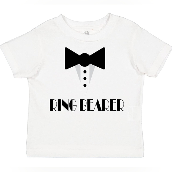 Inktastic Other - Inktastic Ringbearer Mock Tux Wedding Tuxedo Toddler T-Shirt Size 2 Brand New